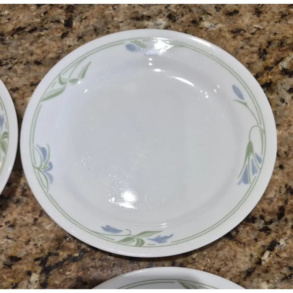 Corelle Blue Wreath Plates 7 1/4